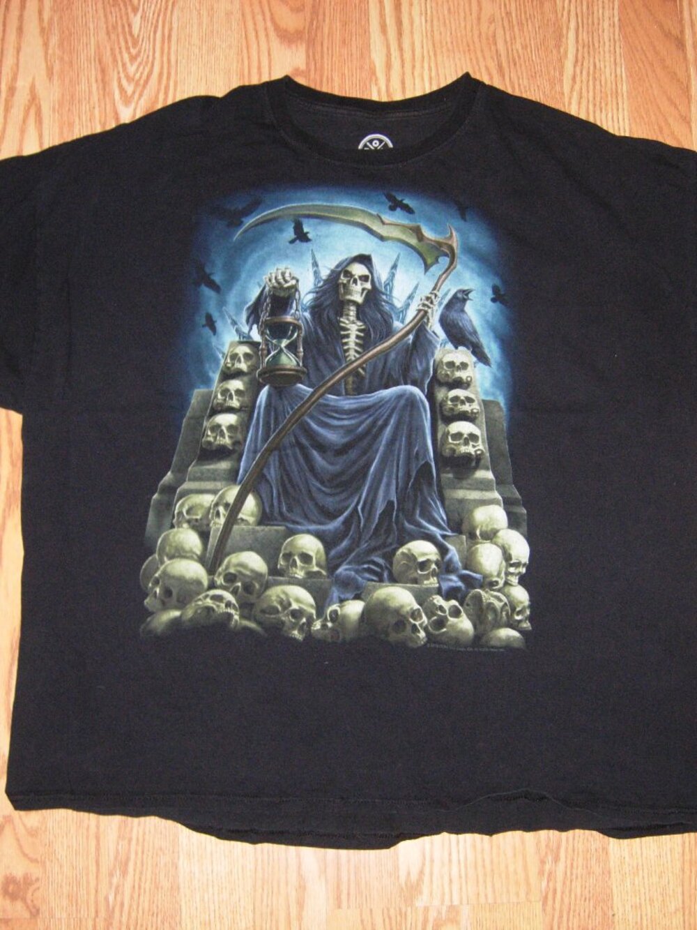 DOM Grim Reaper On Skulls T-Shirt 3X